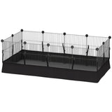 Small Animal Cage Waterproof Mat DIY Animal Playpen for Guinea Pigs Rabbits 12 Panels and Door