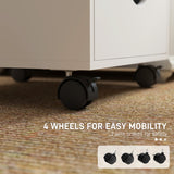File Cabinet with 5 Drawer Wheels