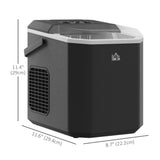 Portable Ice Maker, Self Cleaning Ice Machine with 9 Ice Cubes Ready in 6 Mins, 2 Sizes of Bullet Ice