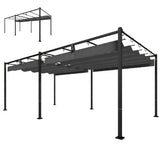 19' x 10' Pergola with Retractable Canopy