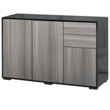 Buffet de cuisine, meuble de rangement, bar à café moderne avec design push-open et 2 tiroirs pour salon