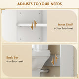 Over the Toilet Storage Shelf Adjustable Shelf Over the Toilet Storage Cabinet for Bathroom