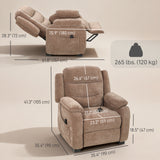 Fauteuil massant inclinable, 2 positions mémoire