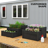 Kit de lit de jardin surélevé en vinyle, boîte de jardin surélevée 3 étages avec fond ouvert