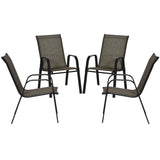 Ensemble de 4 chaises de salle à manger extérieure