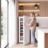 7.0 Cu.Ft Upright Freezer, Compact Stand Up Freezer with 6 Adjustable Shelves
