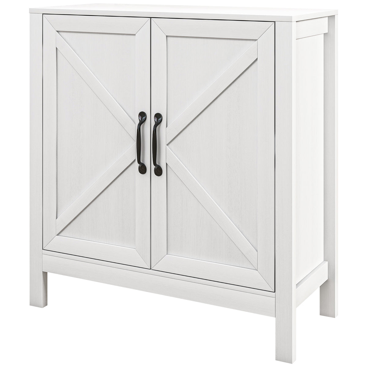 Sideboard Buffet, Kitchen Storage Cabinet with Barn Door and Adjustable Shelves