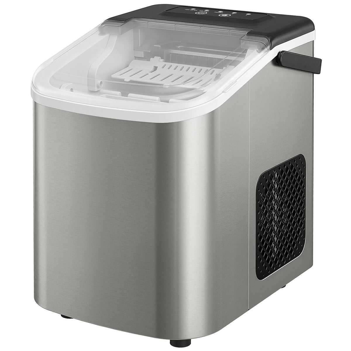 Portable Ice Maker Countertop, Self-Cleaning Ice Machine with 2 Bullet Ice Sizes
