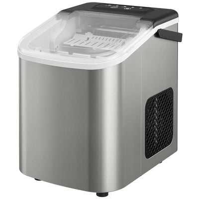 Portable Ice Maker Countertop, Self-Cleaning Ice Machine with 2 Bullet Ice Sizes