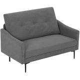 2 Seater Sofa, Small Modern Couch with High-Resilience Foam