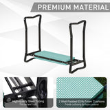 Garden Kneeler and Seat Stool, Folding Gardening Stool Kneeling Chair with Thicken Pad and Handles