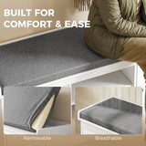 2 in 1 Coat Rack Shoe Bench Set with 6 Hooks and Shoe Storage Bench