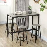 Ensemble de table de bar 5 pièces pour 4 personnes