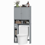 Armoire de rangement moderne au-dessus de la toilette avec 2 portes