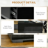 Modern Nightstand, Bedside Table with 2 Drawers