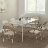 Set of 6 Metal Foldable Chairs