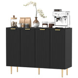 Armoire de Rangement de Cuisine Moderne, Buffet Bahut avec Étagères Ajustables pour