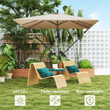 Patio Offset Umbrella UPF 50+ UV Protection