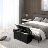 39.4 Inches Storage Chest, Storage Trunk with 2 Safety Hinges for Living Room