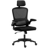Ergonomic Mesh Office Chair, High Back Desk Chair with Rotatable Headrest, Lumbar Support