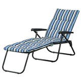Chaise longue pliante, Méridienne de patio inclinable avec dossier réglable 6 positions