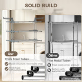 5-Tier Clothes Drying Rack, Foldable Laundry Drying Rack with Wheels