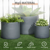 Set of 3 Outdoor Planter Set, 13/11.5/9 in