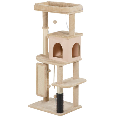 Arbre à Chat 52 Pouces avec Grattoirs, Lit Chat