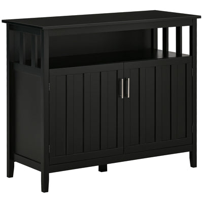 Sideboard Buffet Server Storage Cabinet Console Table with 2 Doors and Adjustable Shelves for Kitchen & Dining Room