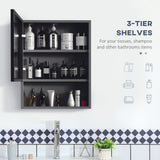 Bathroom Medicine Cabinet, Storage Shelves and Stainless Steel Frame for Laundry Room