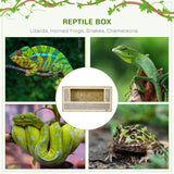 Terrarium pour reptiles en bois avec porte coulissante pour caméléon, 31,5