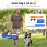 Dog Agility Training Equipment, 4 PCS Obstacle Course with Carrying Bag for Old Dogs