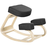 Ergonomic Kneeling Chair, Wood Kneel Stool with Thick Pads, Desk Knee Chair