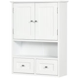 Medicine Cabinet, Bathroom Wall Cabinet with Shelf and Drawers for Hallway