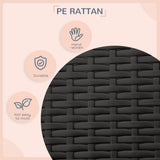 Rattan Dog House with Canopy, Wicker Dog Bed with Water-Resistant Cushion, for Small and Medium Breeds