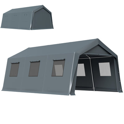 20 x 13 ft Carport, Steel Frame