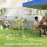 Pop Up Canopy Waterproof Canopy Tent with Carrying Bag for Parties Garden BBQs 9.8' x 9.8'