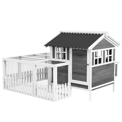 Wooden Chicken Coop with Run for 1-2 Chicken