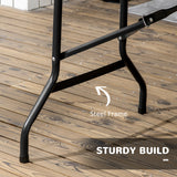 Foldable Patio Dining Table for 6