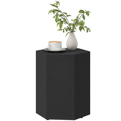 Table d'appoint hexagonale, Petite table d'extrémité avec 4 pieds ajustables pour intérieur
