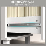 4 Drawer File Cabinet with Lock, Office Filing Cabinet, A4 Letter Size, Hanging File Folders