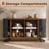 Fluted Sideboard Buffet Cabinet, 55