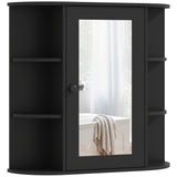 Mirrored Bathroom Wall Cabinet Wall Mounted Medicine Cabinet with Door & Shelves