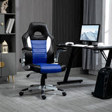 Fauteuil de bureau gaming en cuir PU, chaise d'ordinateur de direction avec hauteur réglable et roulettes pivotantes