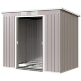 7' x 4' Galvanised Steel Garden Shed