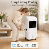 Cooling Fan for Bedroom with Ice Pack, 3 Modes, 7.5H Timer