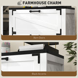 Classeur 2 Tiroirs, Classeur de Rangement de Bureau Style Ferme avec Barres de Suspension Ajustables pour Format Lettre, A4, Légal