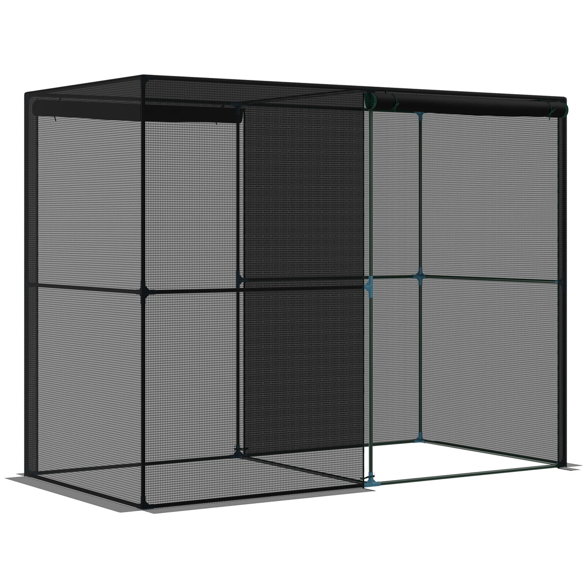 94.5''x47.25''x 72.75'' Heavy Duty Outdoor Greenhouse W/ Frame Garden Planting Warm House With Roll-Up Zipper Doors for Seedlings