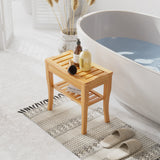 Banc de douche en bambou 20