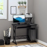 Computer Desk with Keyboard Tray, Writing Desk with Drawer, Workstation for Home Office